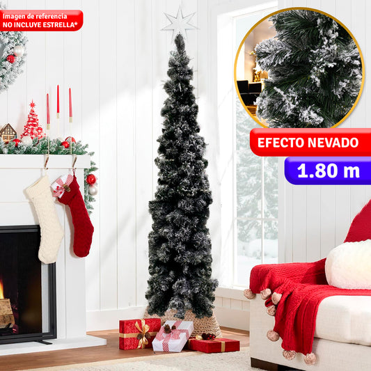 Árbol Navidad Lápiz Nevado 1.80m